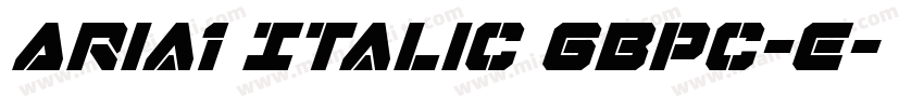 Aria1 Italic GBpc-E字体转换